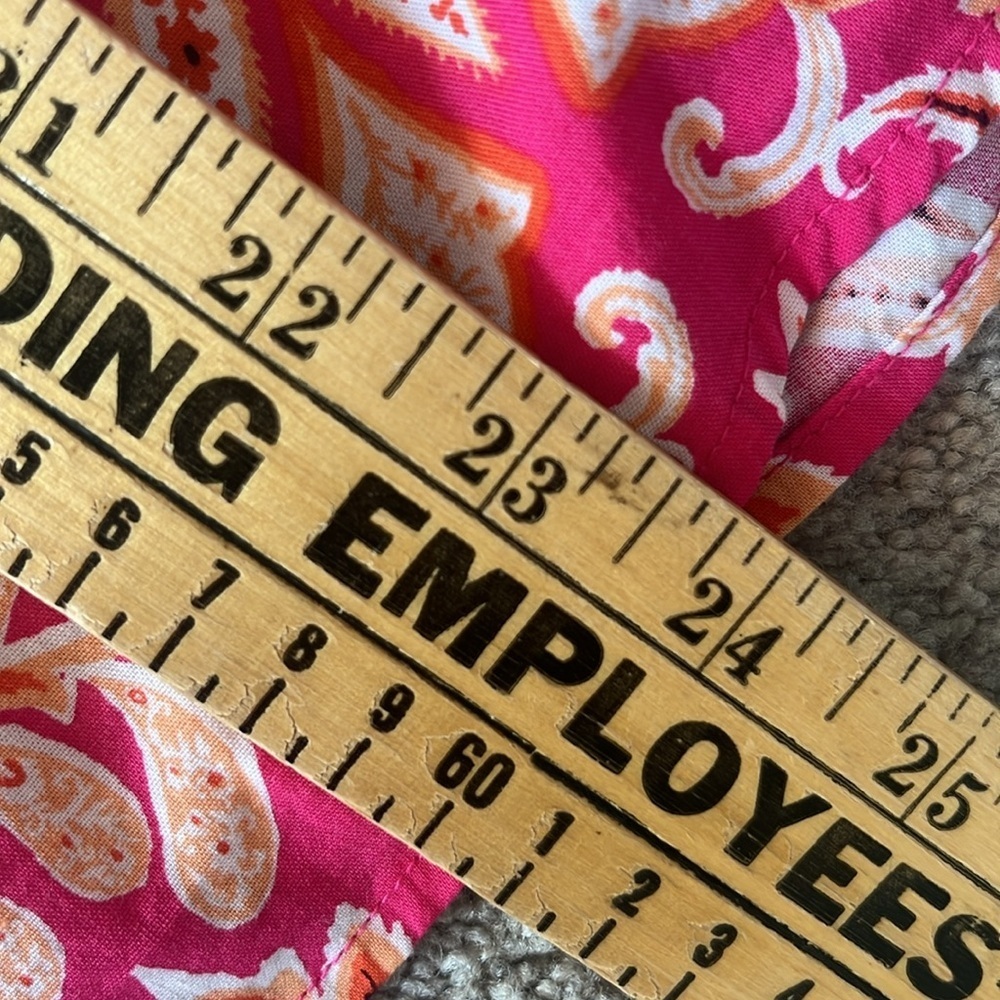 LOFT Paisley Smock Cuff V-Neck Blouse, Size Small - Picture 11 of 12